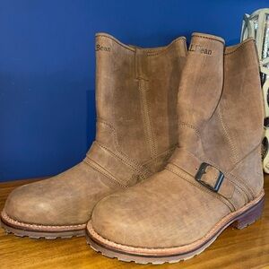 LL BEAN BOOTS, Size 11.5, Brown Leather, Sturdy Work Boots